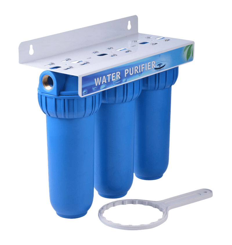 detail of Sistema de filtro de água RO 5 estágios purificador de água por osmose reversa BR10B5