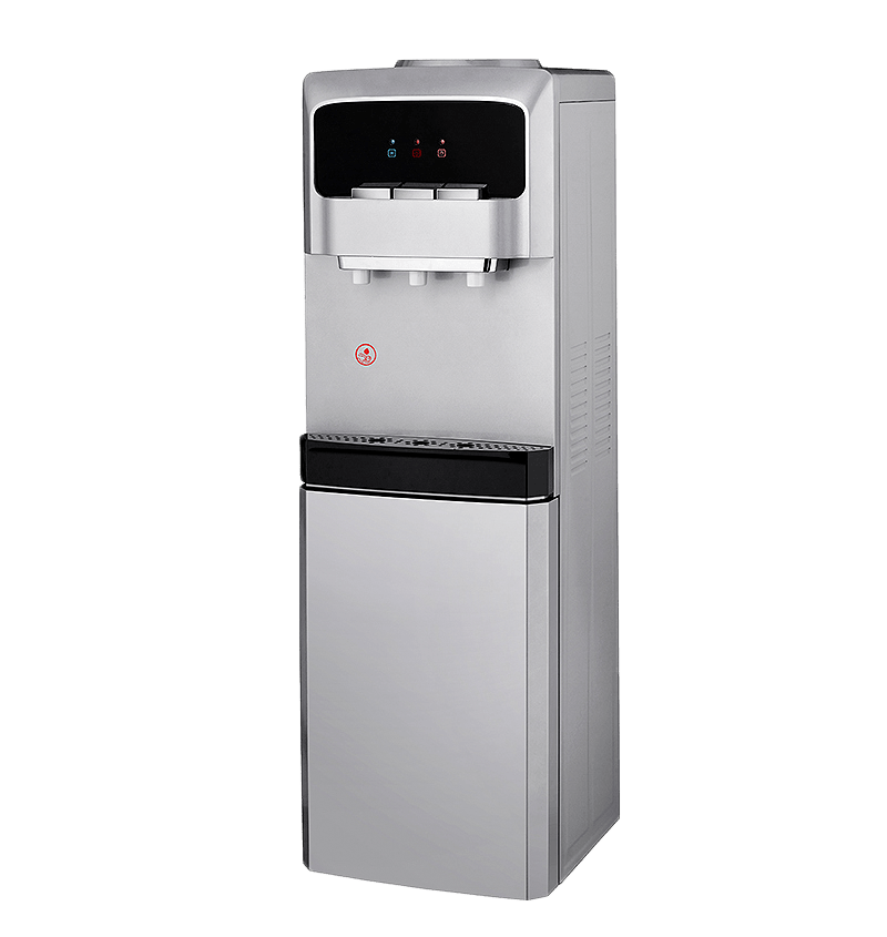 detail of Refrigerador de água quente e frio e quente com tanque de aço inoxidável com geladeira para escritório PS-SLR-104S