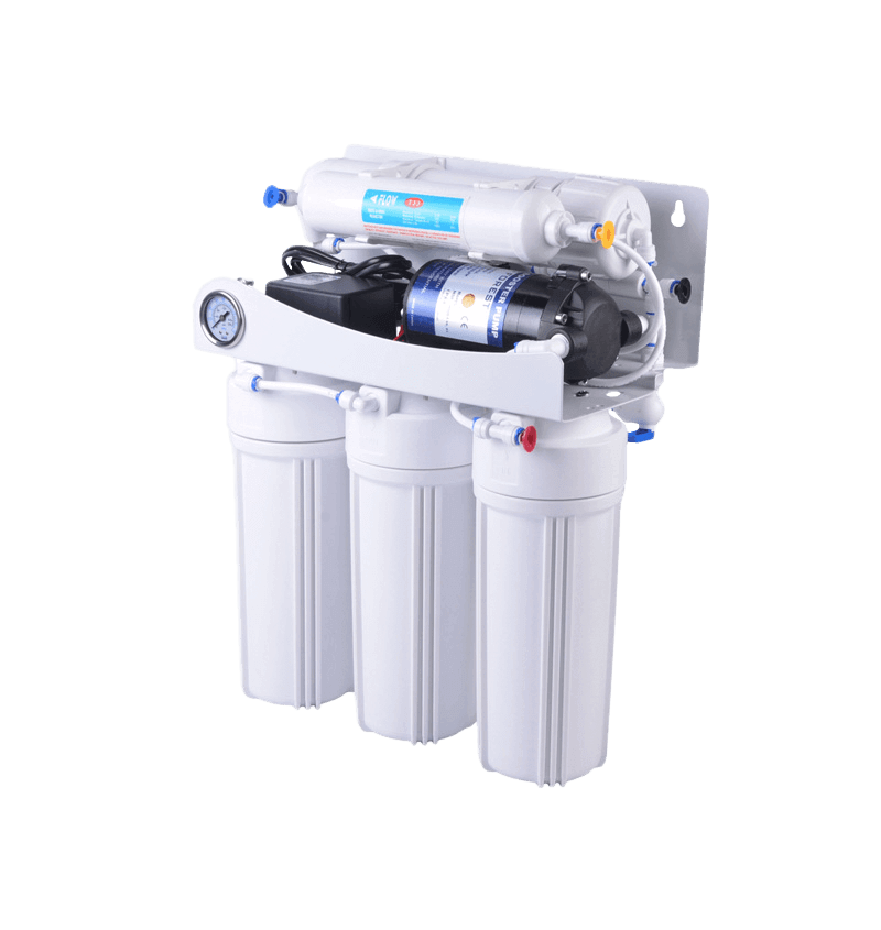 detail of Venda imperdível sistema de filtro de água sob máquina de pia RO-50G-F1