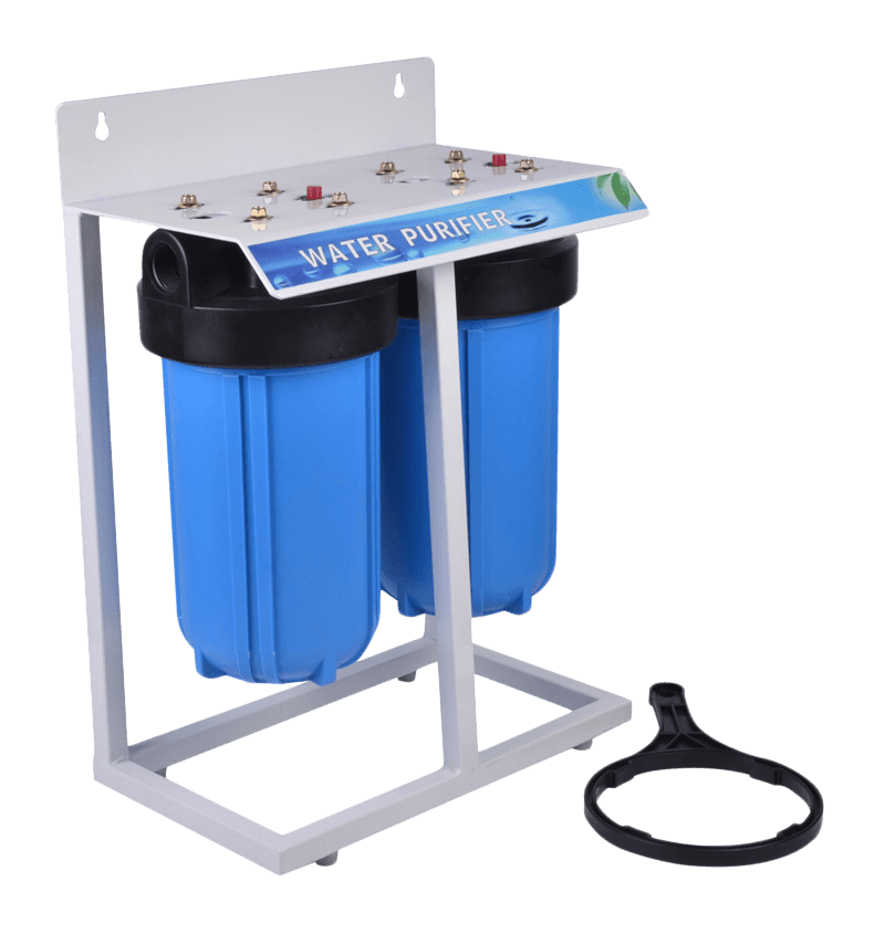 Filtro de água de caixa de filtro azul grande de 2 estágios BRM02-LS1
