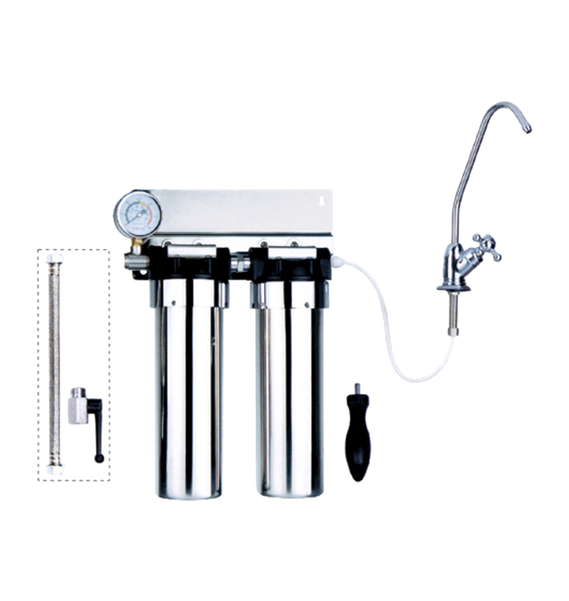 detail of purificador de água uv com lâmpadas bactericidas uv para tratamento de água potável M1-S10B