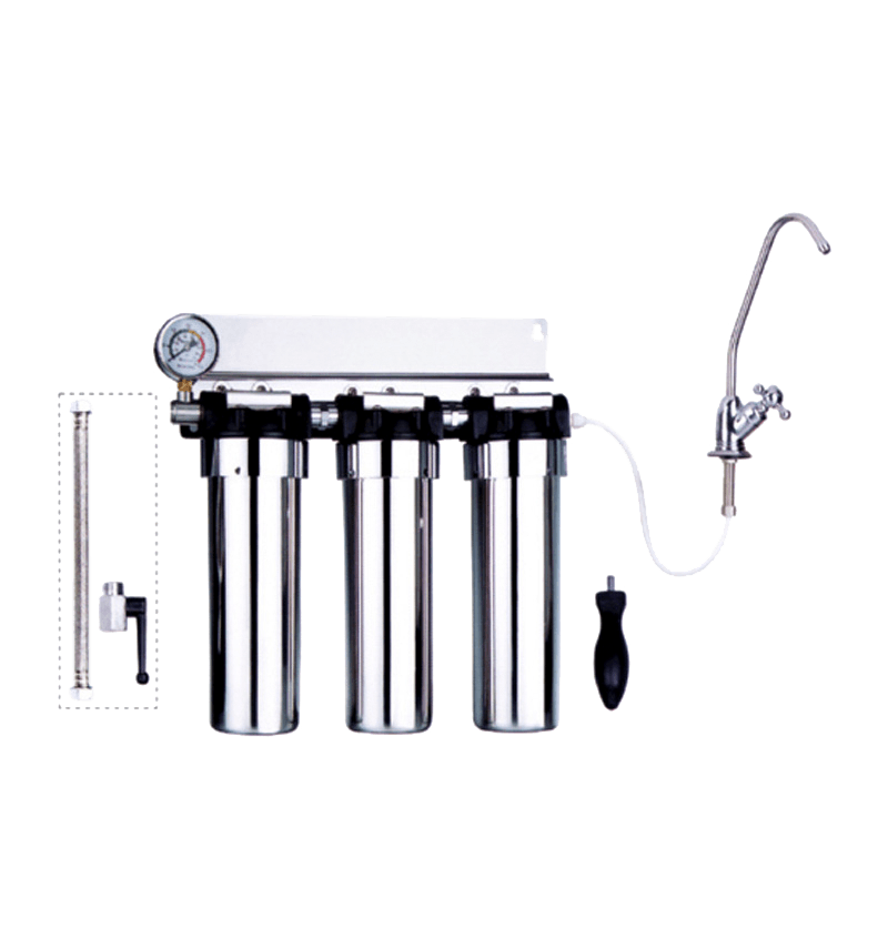 Mini purificador de água preço sistema purificador de água torneira do filtro de água para uso doméstico M1-S10C